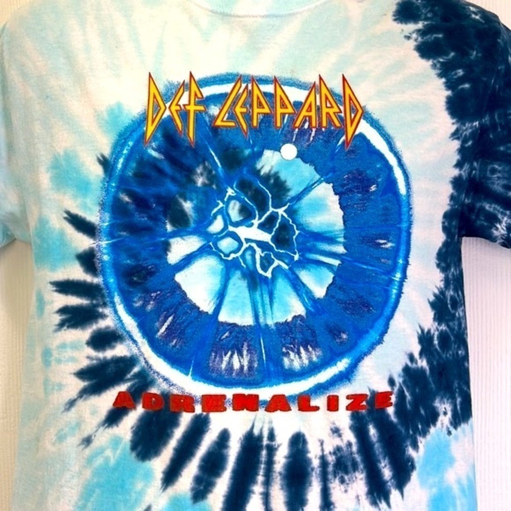 Def Leppard - Tye Dye Def Leppard Adrenalize Graphic T Shirt Size Small - Picture 3 of 9